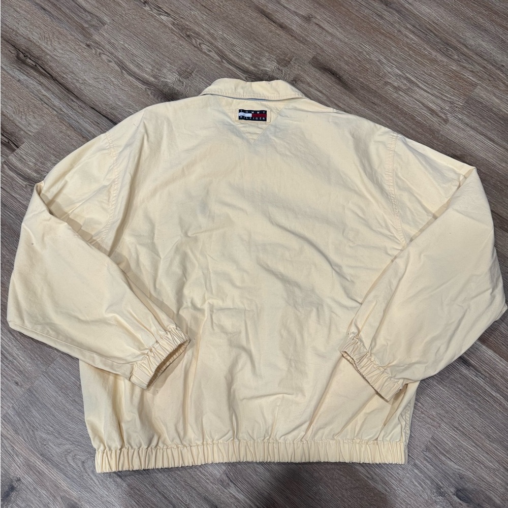 Tommy Hilfiger Pale Yellow Lightweight Zip Shirt Jacket - Picture 5 of 5